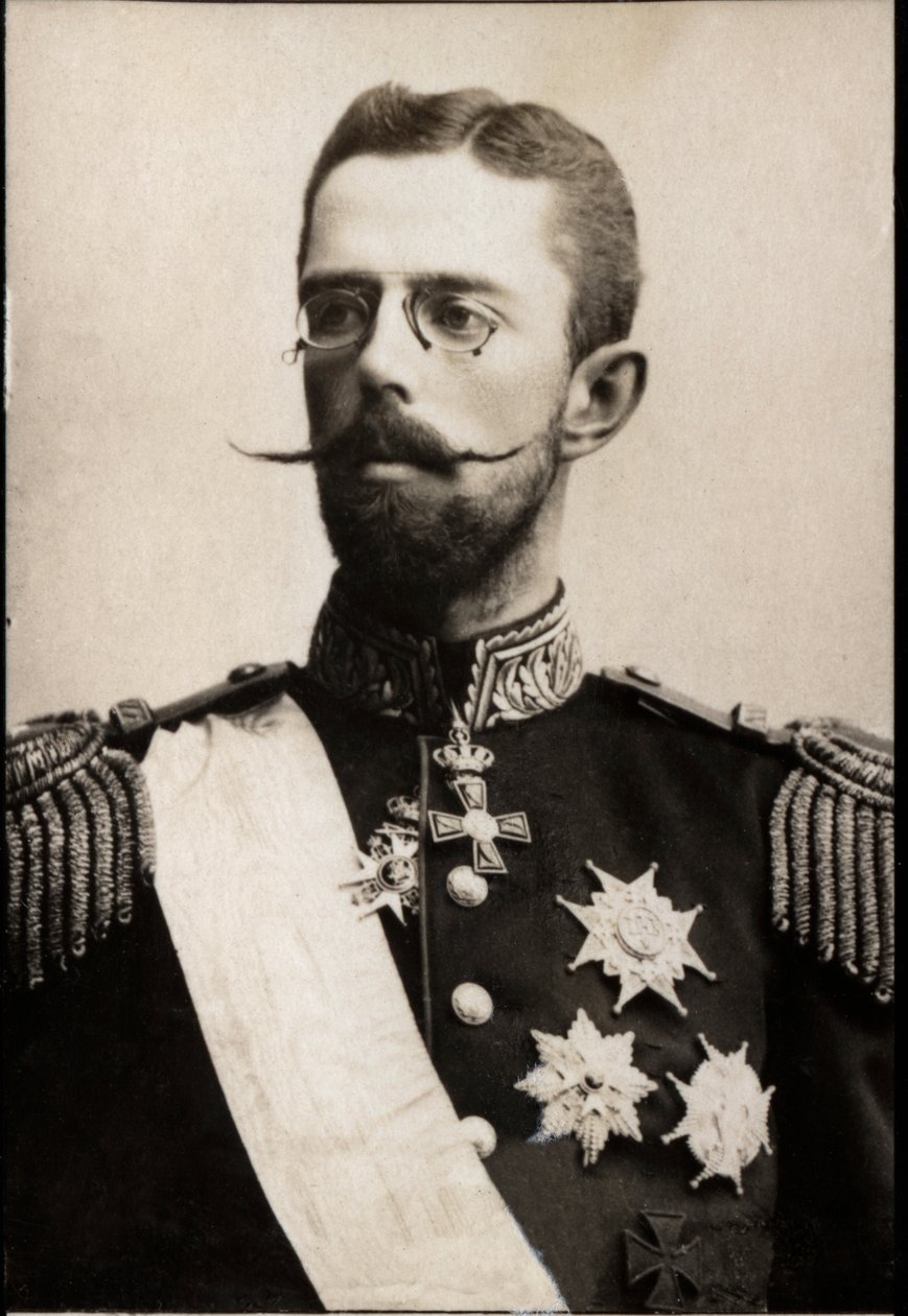 Portrait of Prince Gustaf of Sweden (1858-1950) by French Photographer