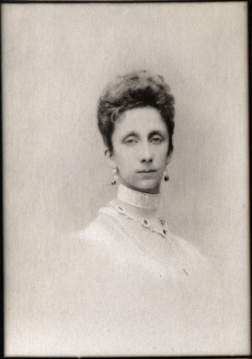 Portrait of Princess Maria Luisa of Bourbon Parma, Princess consort of Bulgaria by French Photographer