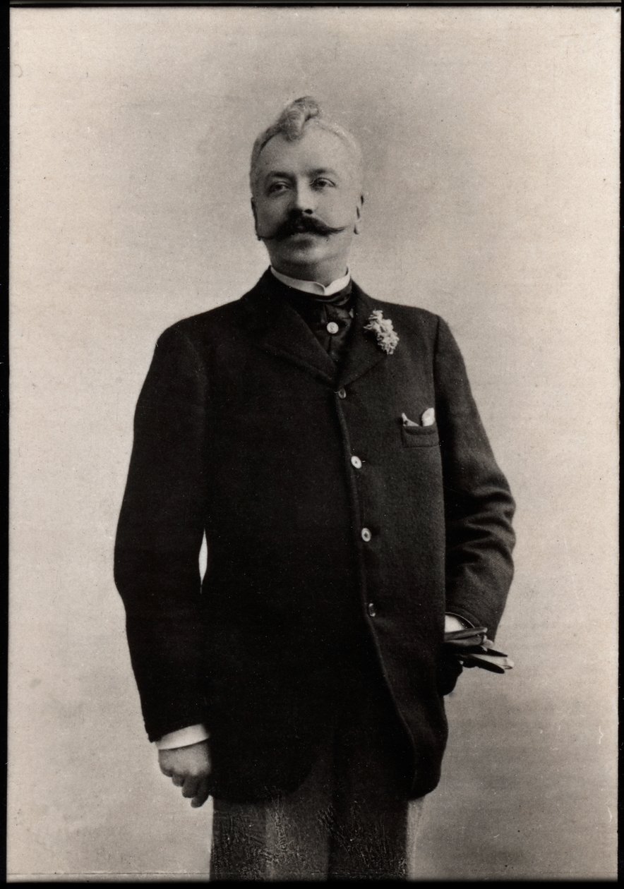 Portrait of Rene Maizeroy by French Photographer