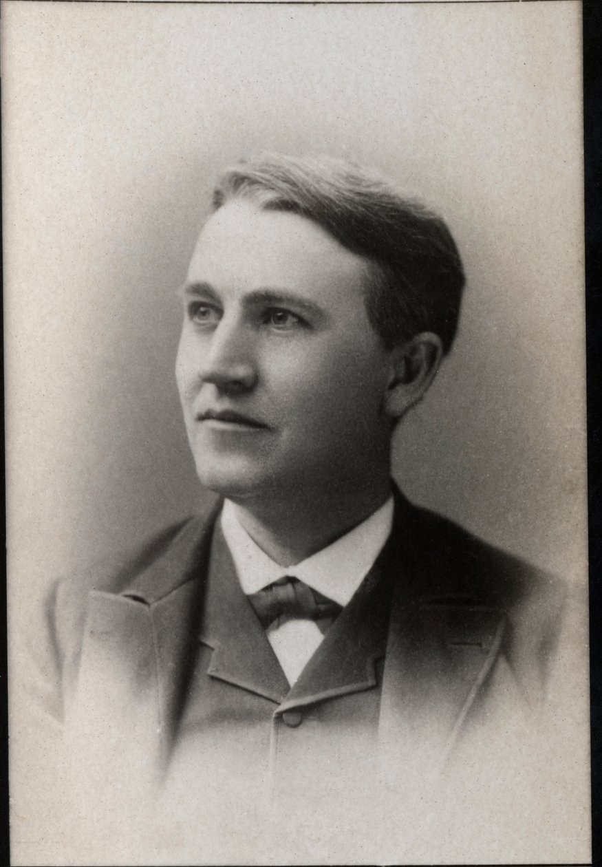 Portrait of Thomas Edison by French Photographer