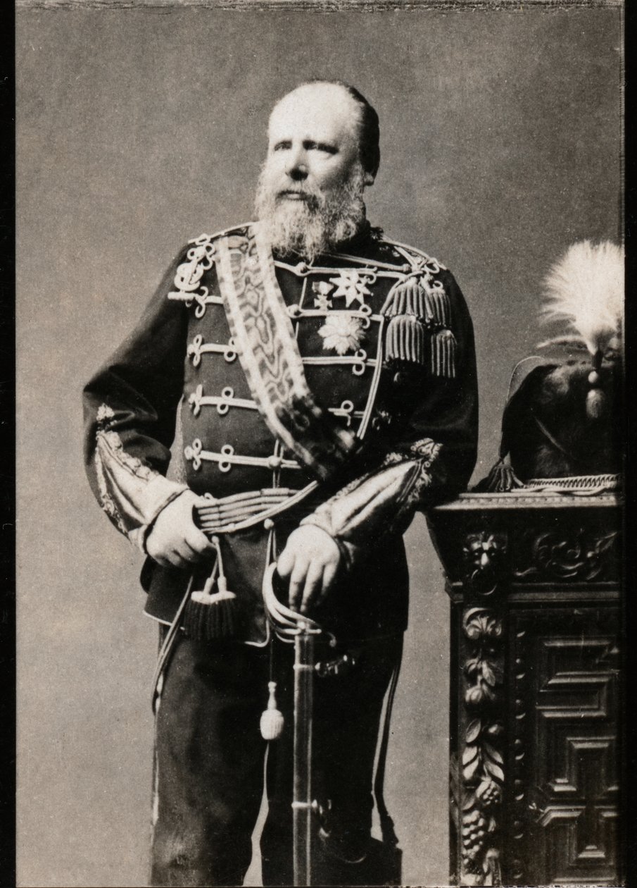 Portrait of William III of the Netherlands, King of the Netherlands by French Photographer