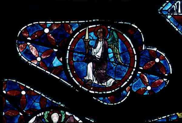 Angel with a candle (detail) by French School