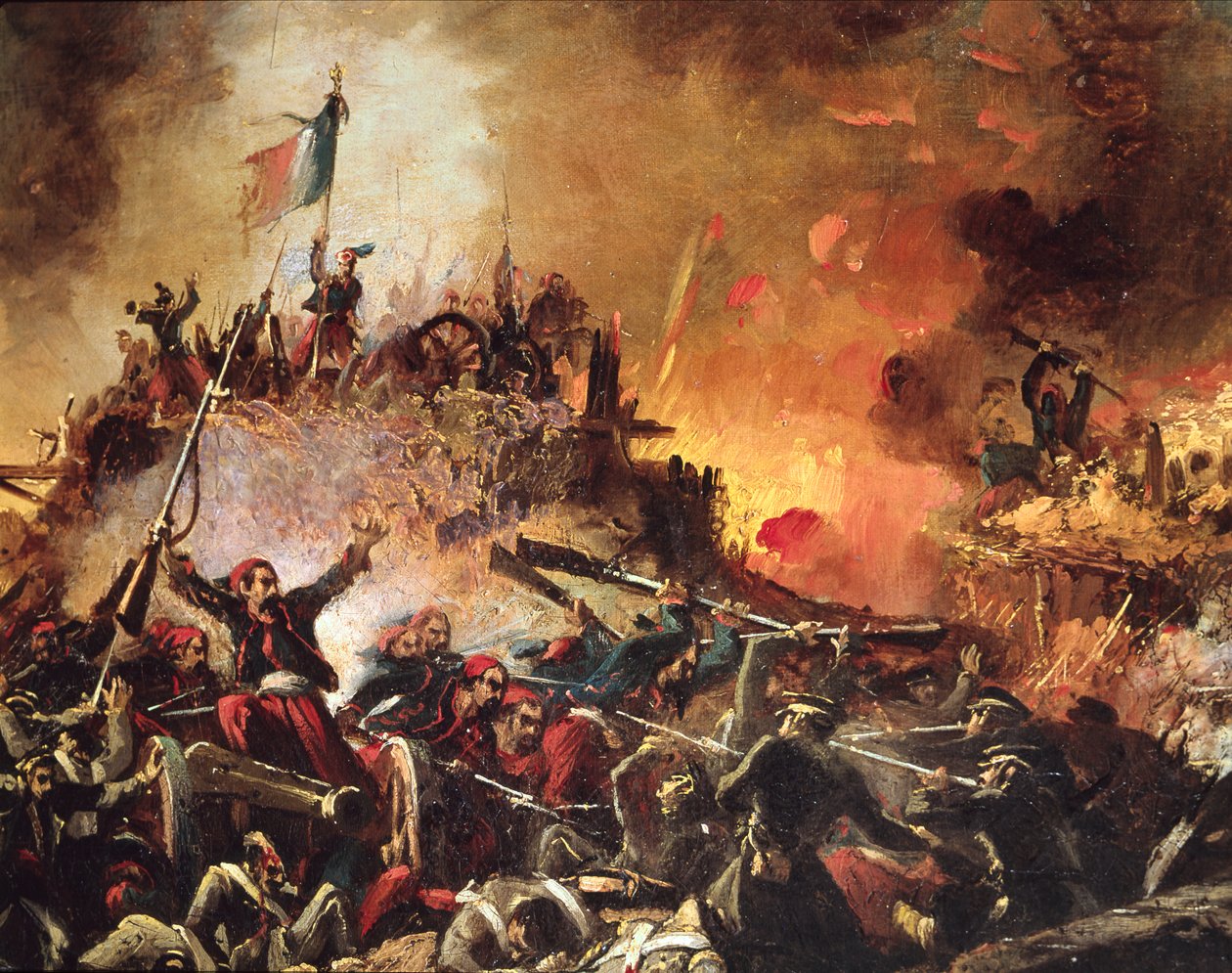 Capture of the Malakoff Tower in 1855 by French School