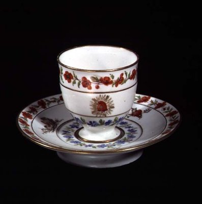 Cup and Saucer with Emblems of the Revolution by French School
