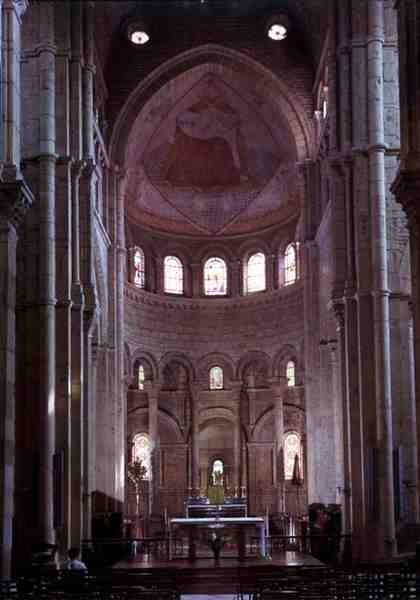 Interior View of the Choir and Apse by French School