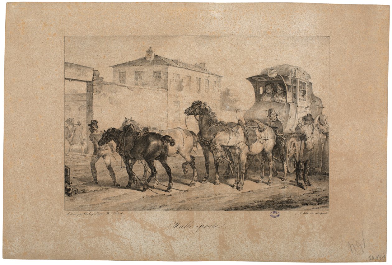 Mail Coach by French School