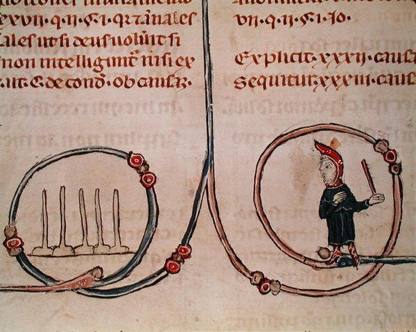 A Man Playing Skittles, from Decrets de Gratien by French School