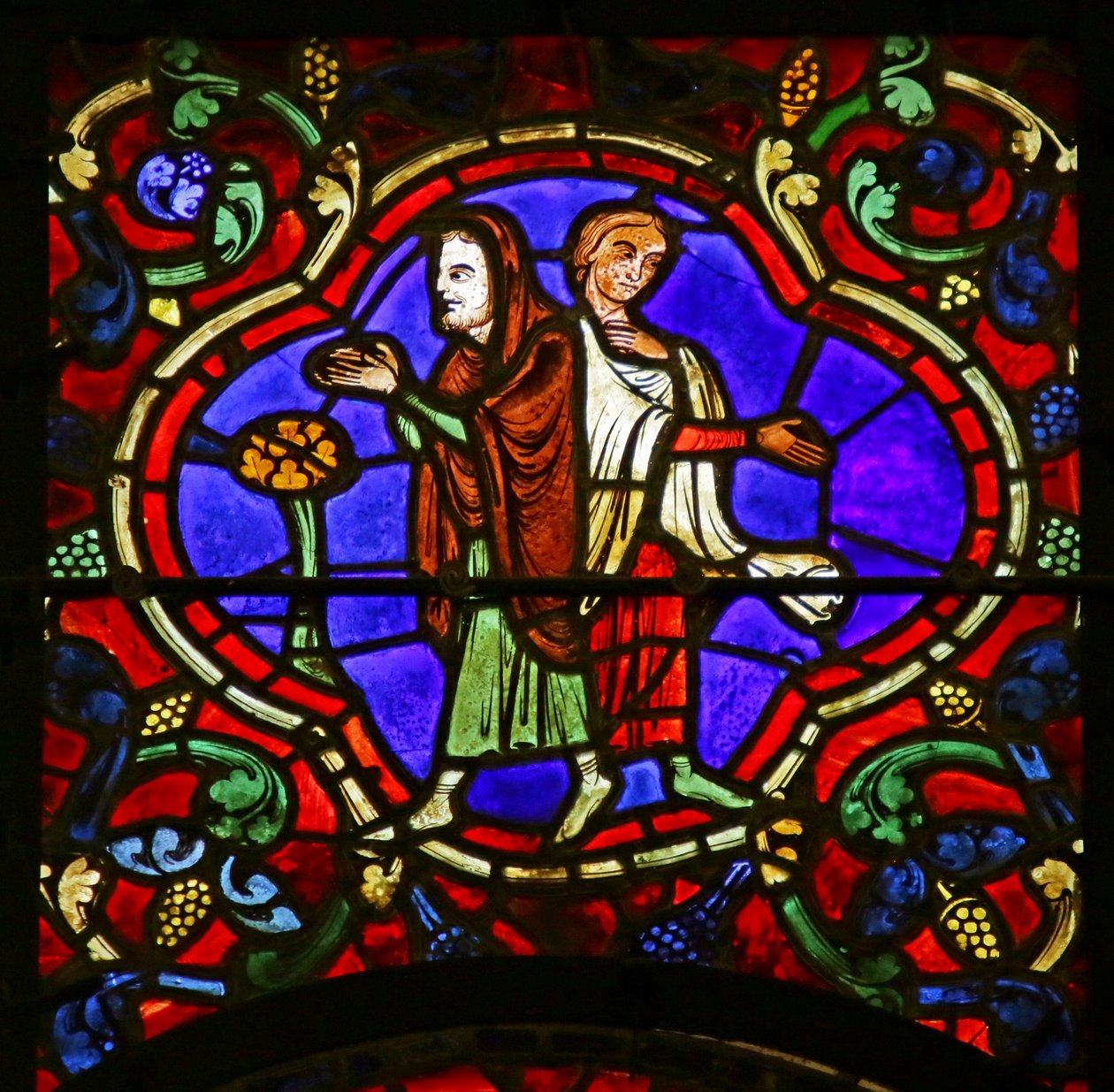 Onlookers, Scene from the Life of St. Martin, Chartres Cathedral by French School