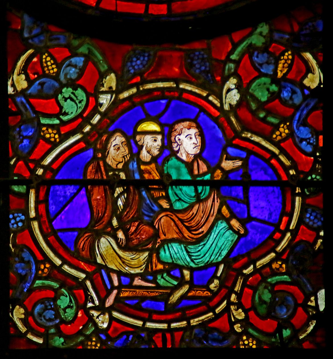 Onlookers, Scene from the Life of St. Martin, Chartres Cathedral by French School