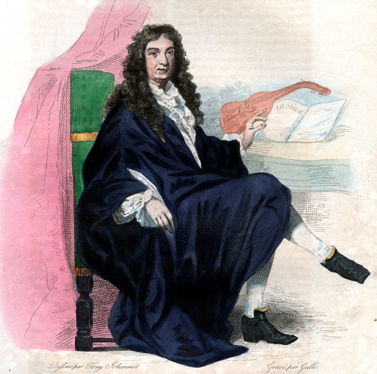 Portrait of Jean Baptiste Lully by French School