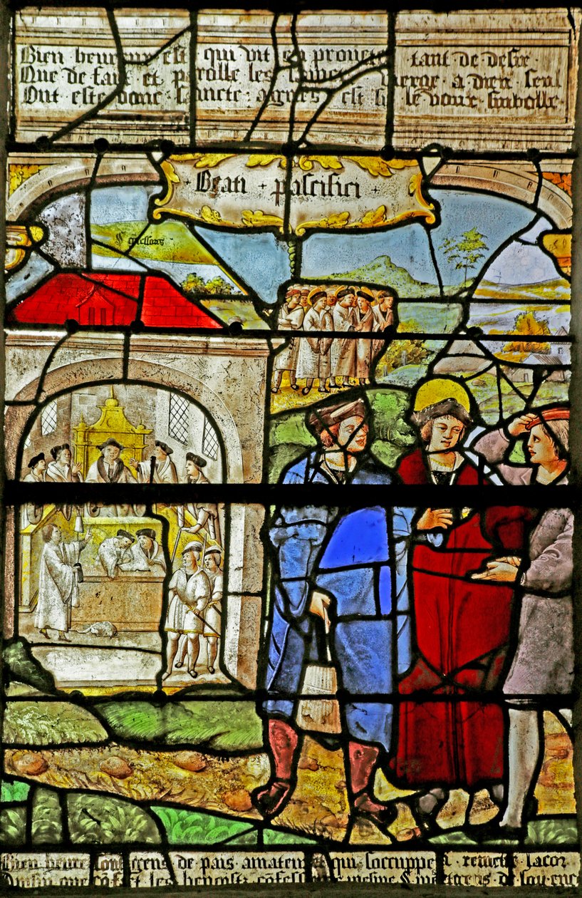 The Beatitudes, Blessed are the Peacemakers by French School