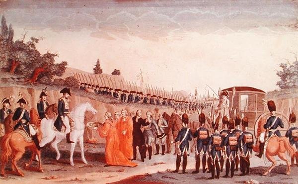 The Berlin Magistrates Hand Over the Keys of the City to Napoleon, 1807 by French School