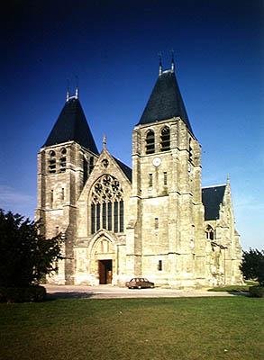 View of the church by French School