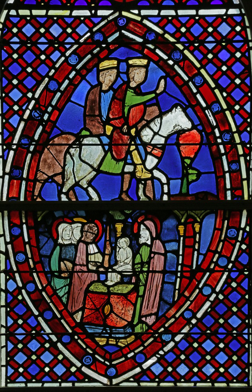 Window depicting Panels from the Sainte Chapelle by French School