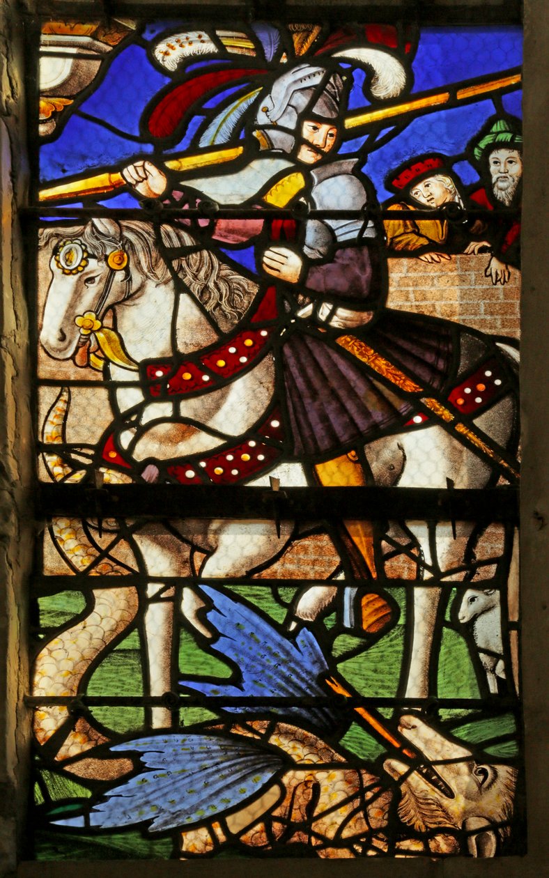 Window depicting Saint George by French School