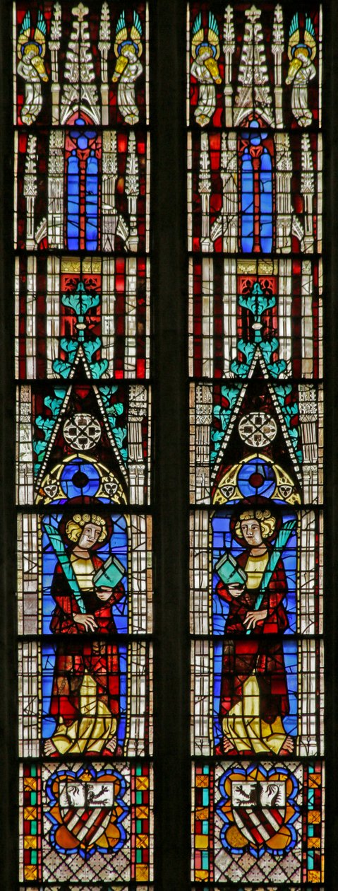 Window Depicting Saint Just and Saint Pasteur by French School