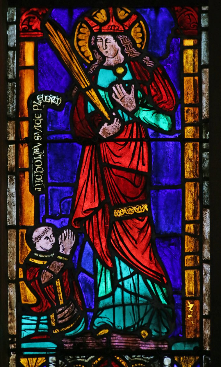 Window Depicting Saint Margaret with Donor by French School