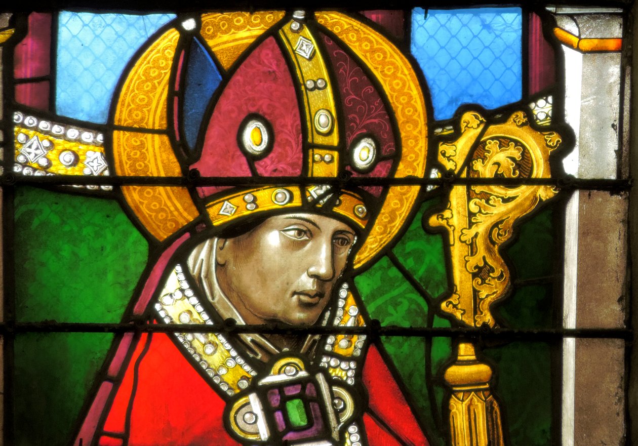 Window depicting Saint Nicholas by French School