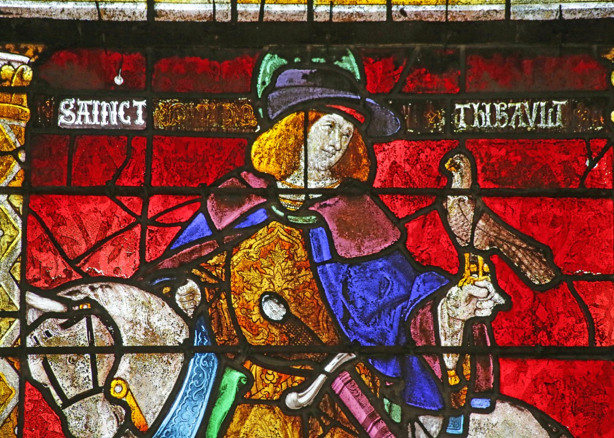 Window depicting Saint Thibault by French School
