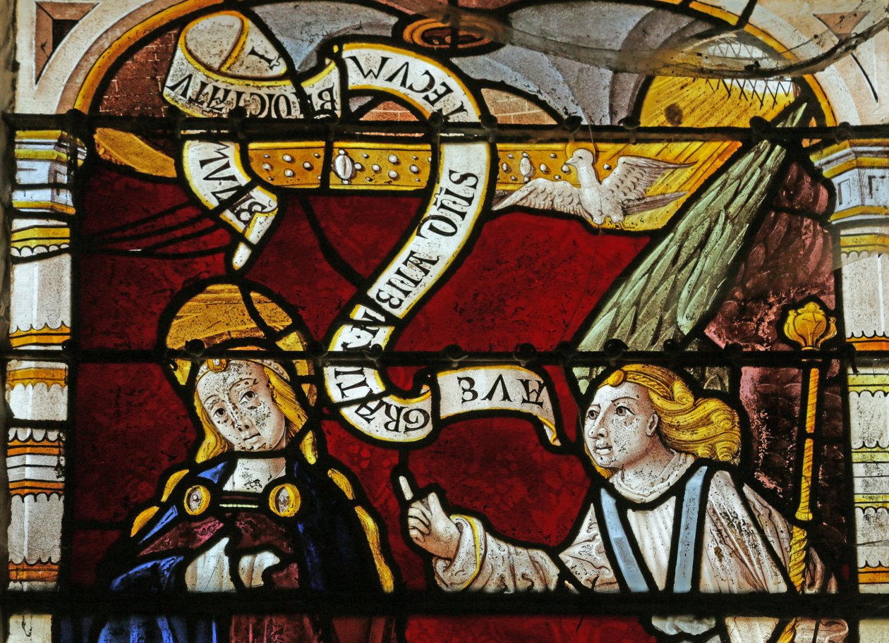 Window depicting the Annunciation by French School