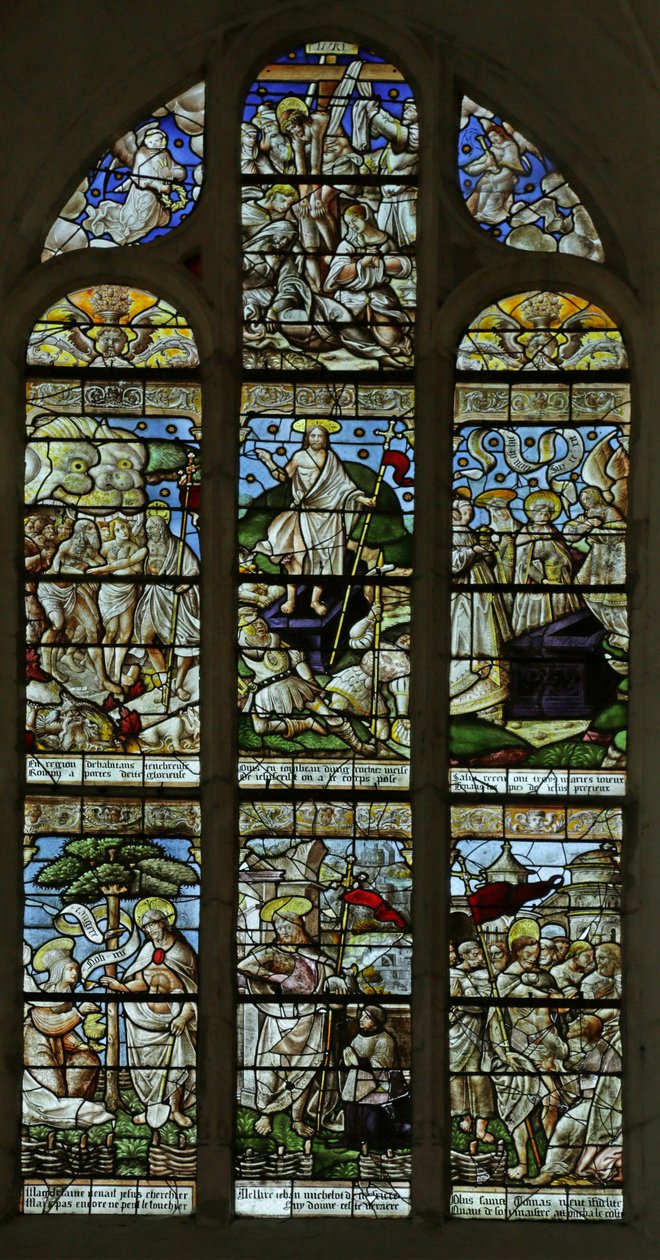 Window depicting the Resurrection by French School