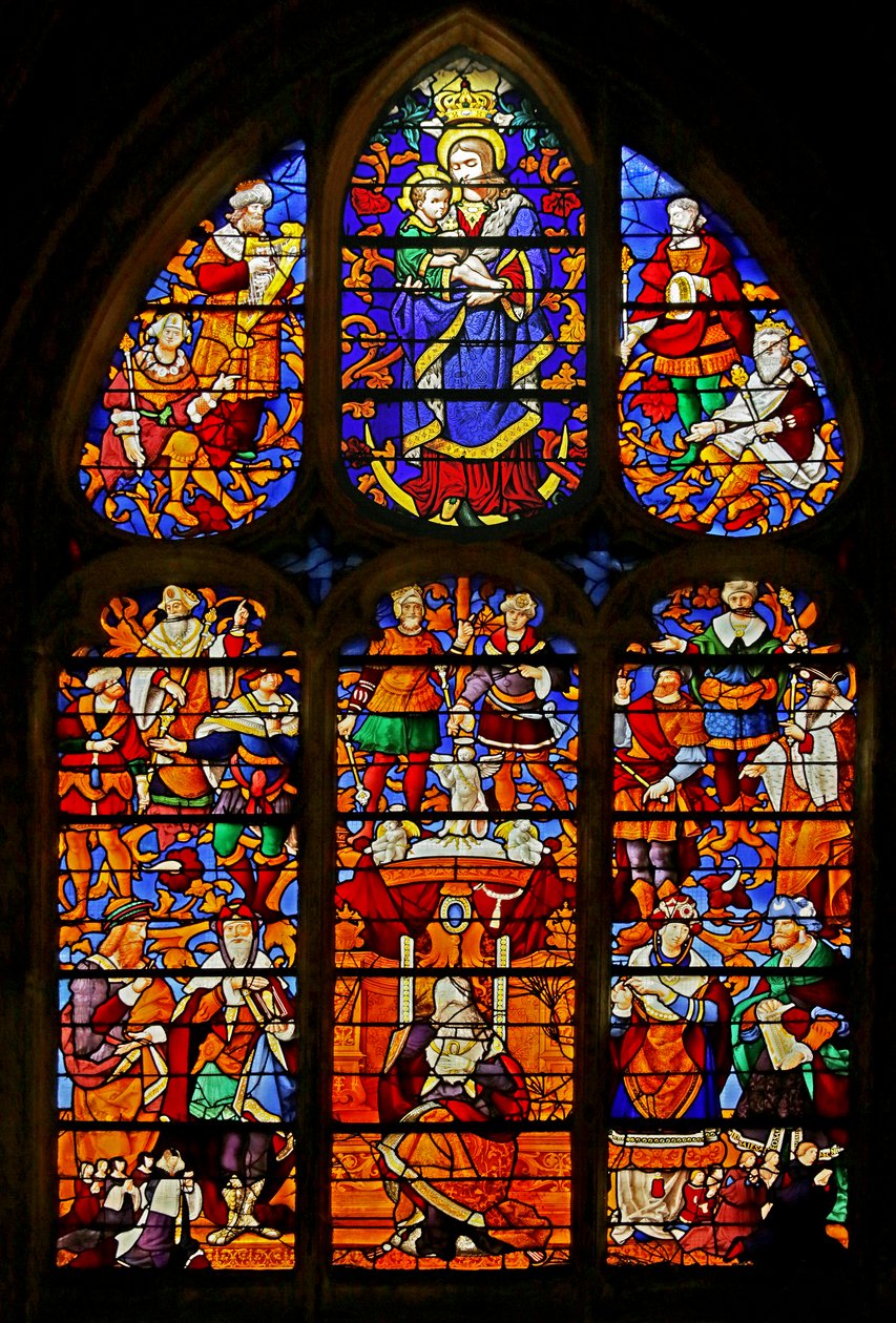 Window depicting the Tree of Jesse by French School
