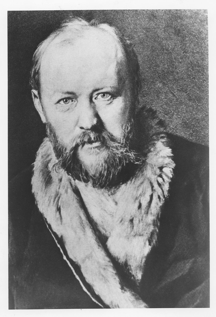 Alexander Ostrovsky by Russian School