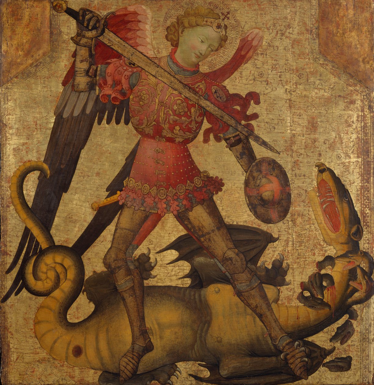 Saint Michael and the Dragon, c.1405 by Spanish School
