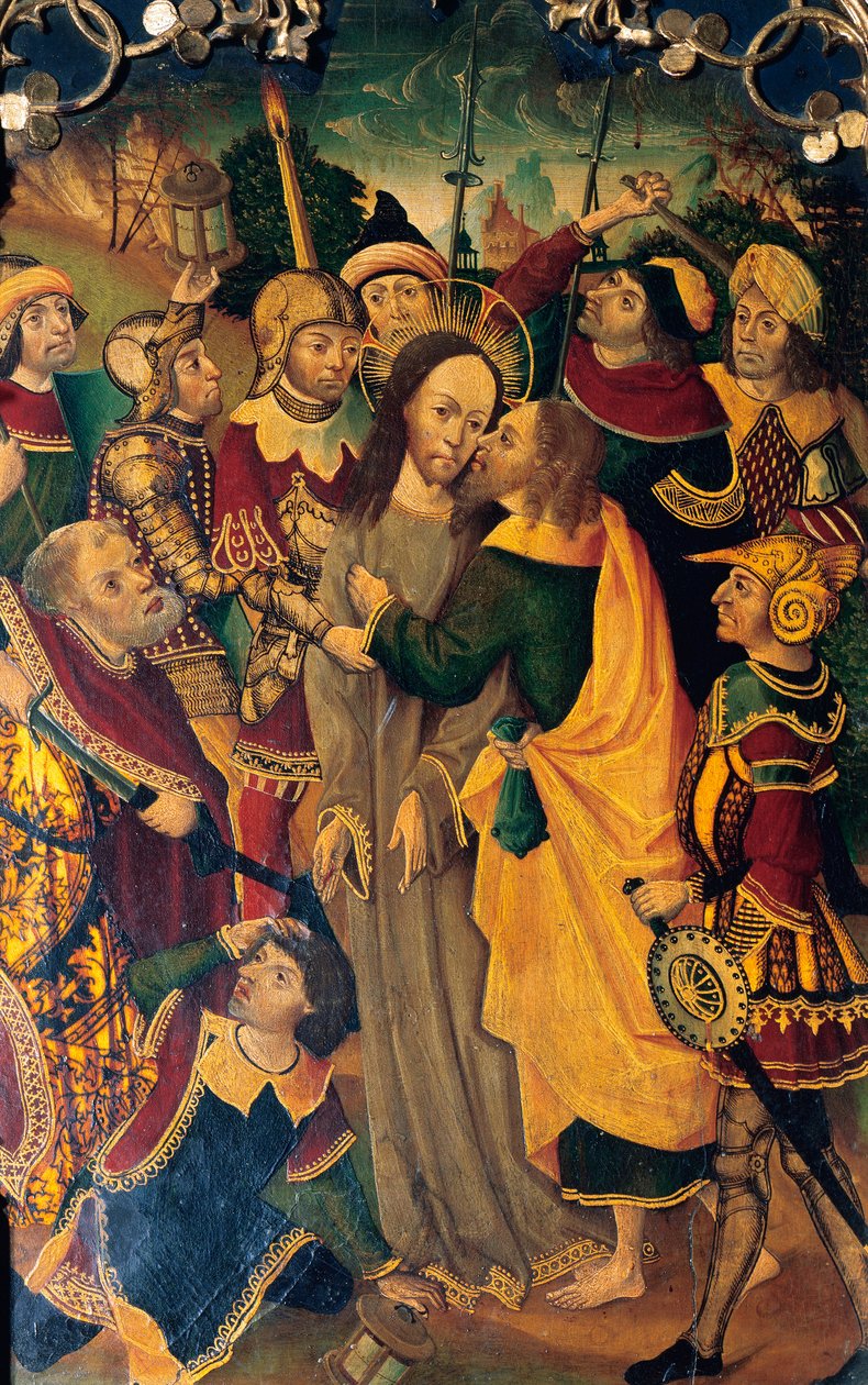 The Kiss of Judas (detail) by Spanish School