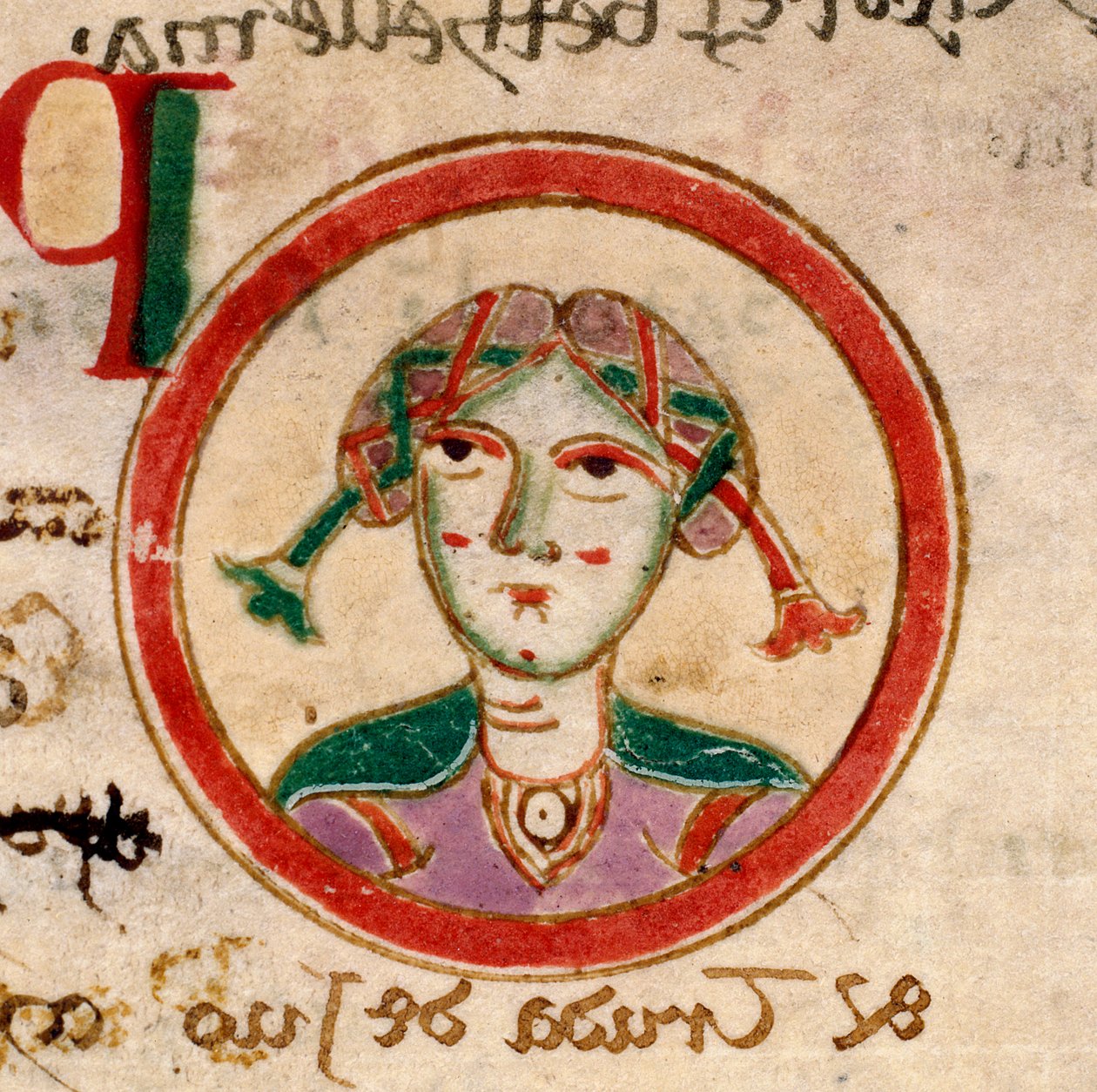 St. Euphemia: f.103v of the Obitarium Sancti Spiritus by Unknown