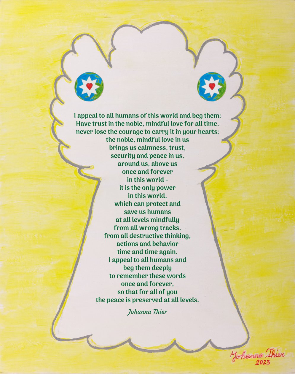The Rescuing Angel for the Peace in this World by Johanna Thier
