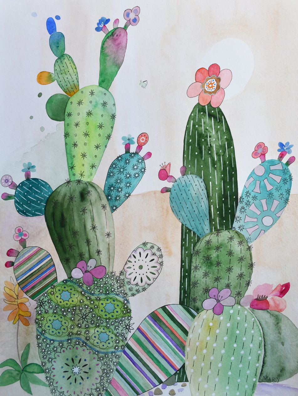 Cacti by Marys Watercolors