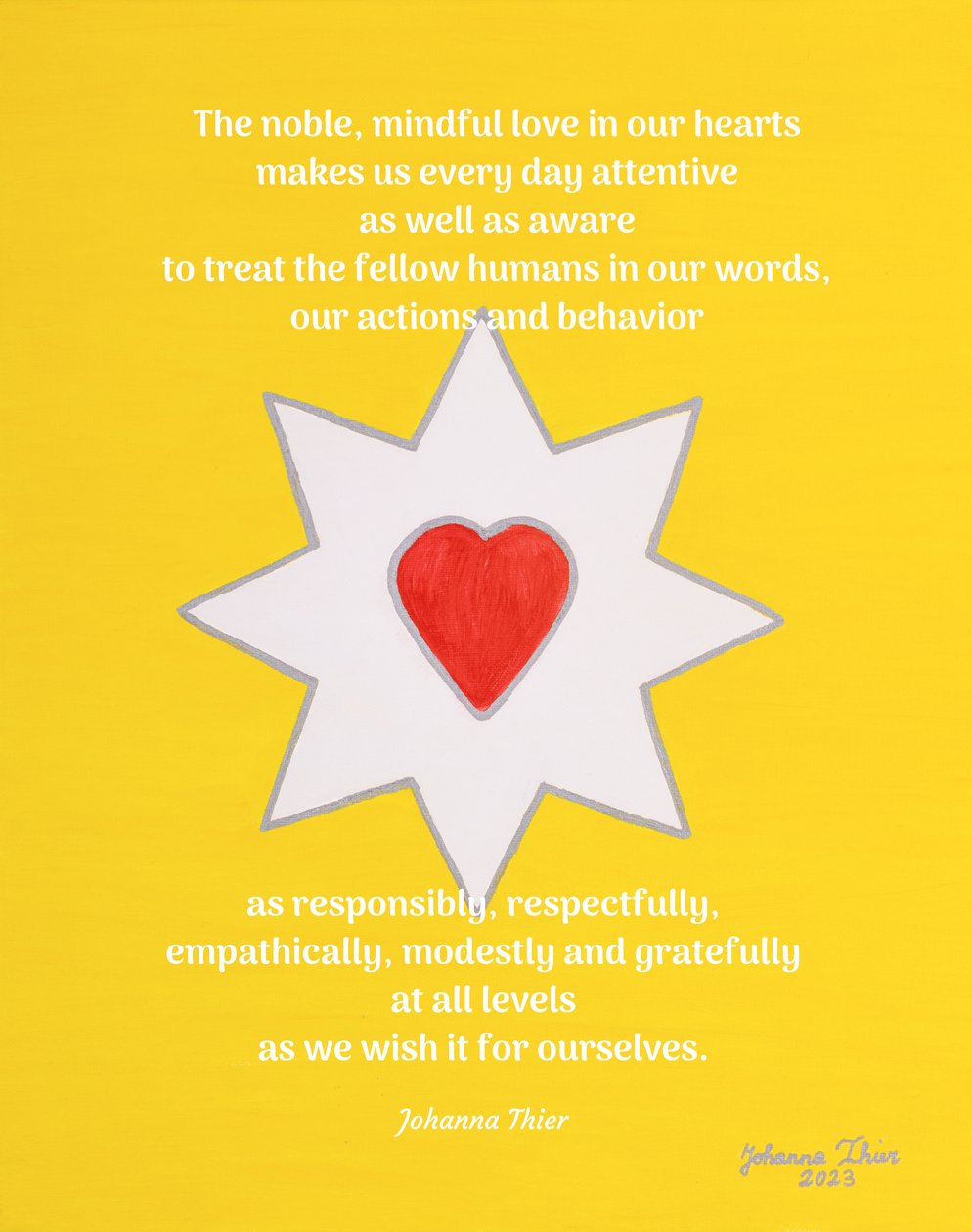 The Joy-Bringing Star of Heartlove - Version 2 by Johanna Thier