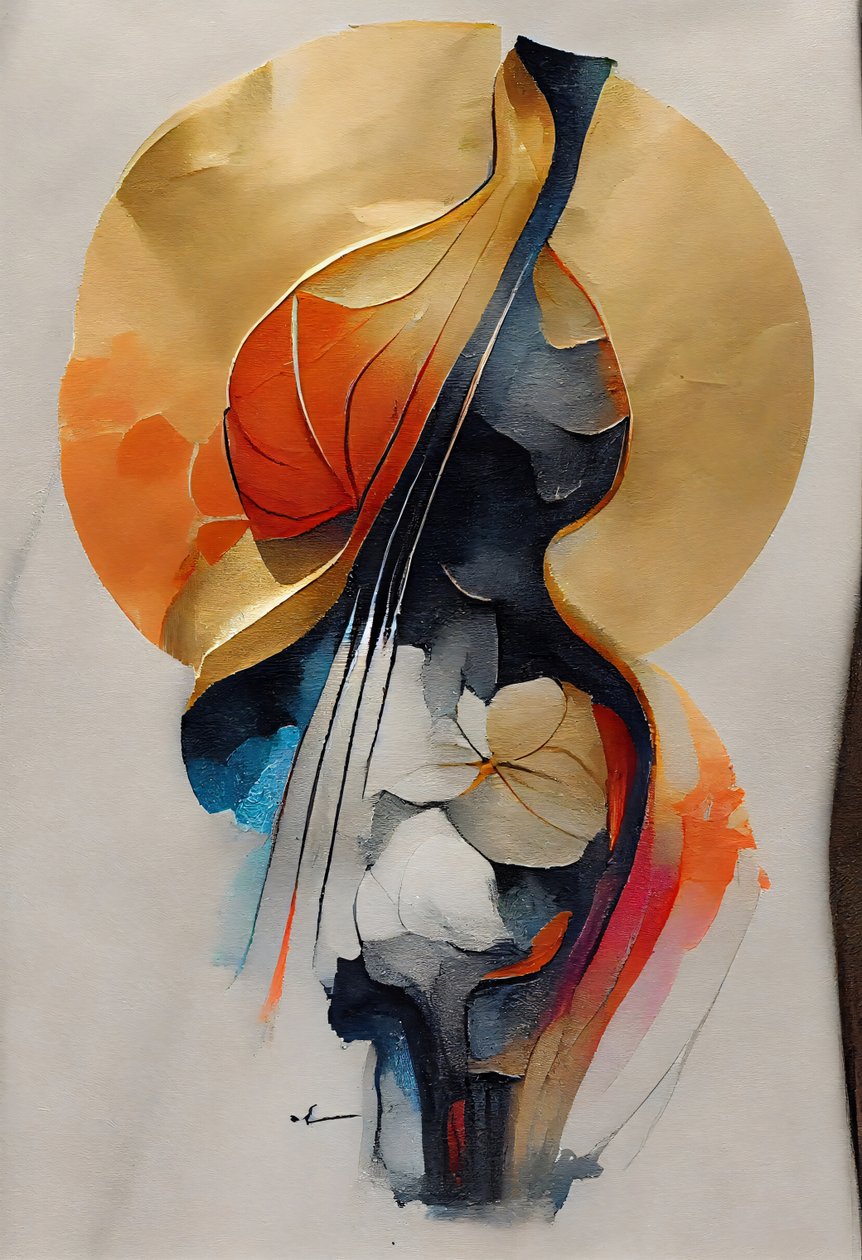 Abstract Violin by F. Abderrahim