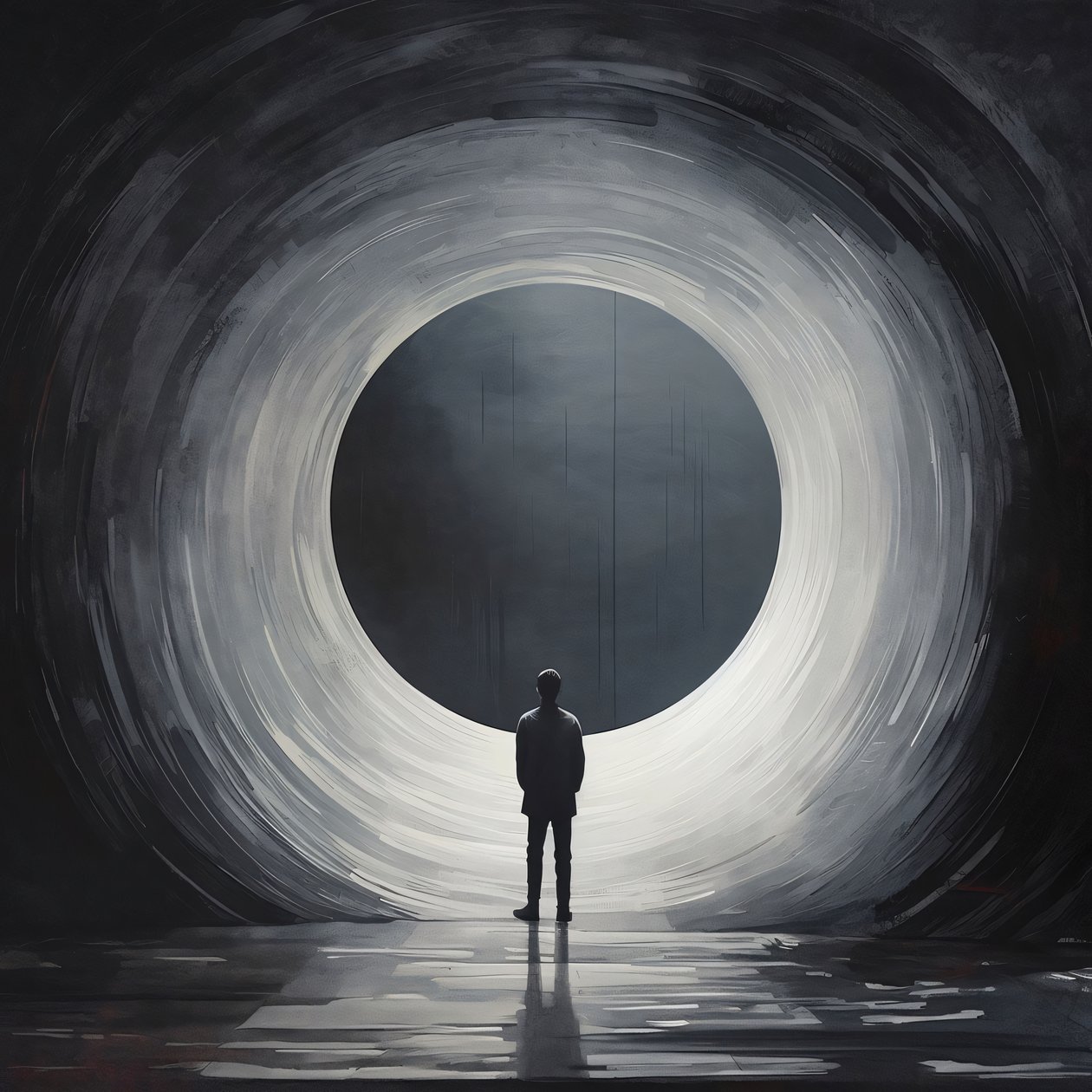 Abstract Void The Emptiness of Darkness by F. Abderrahim