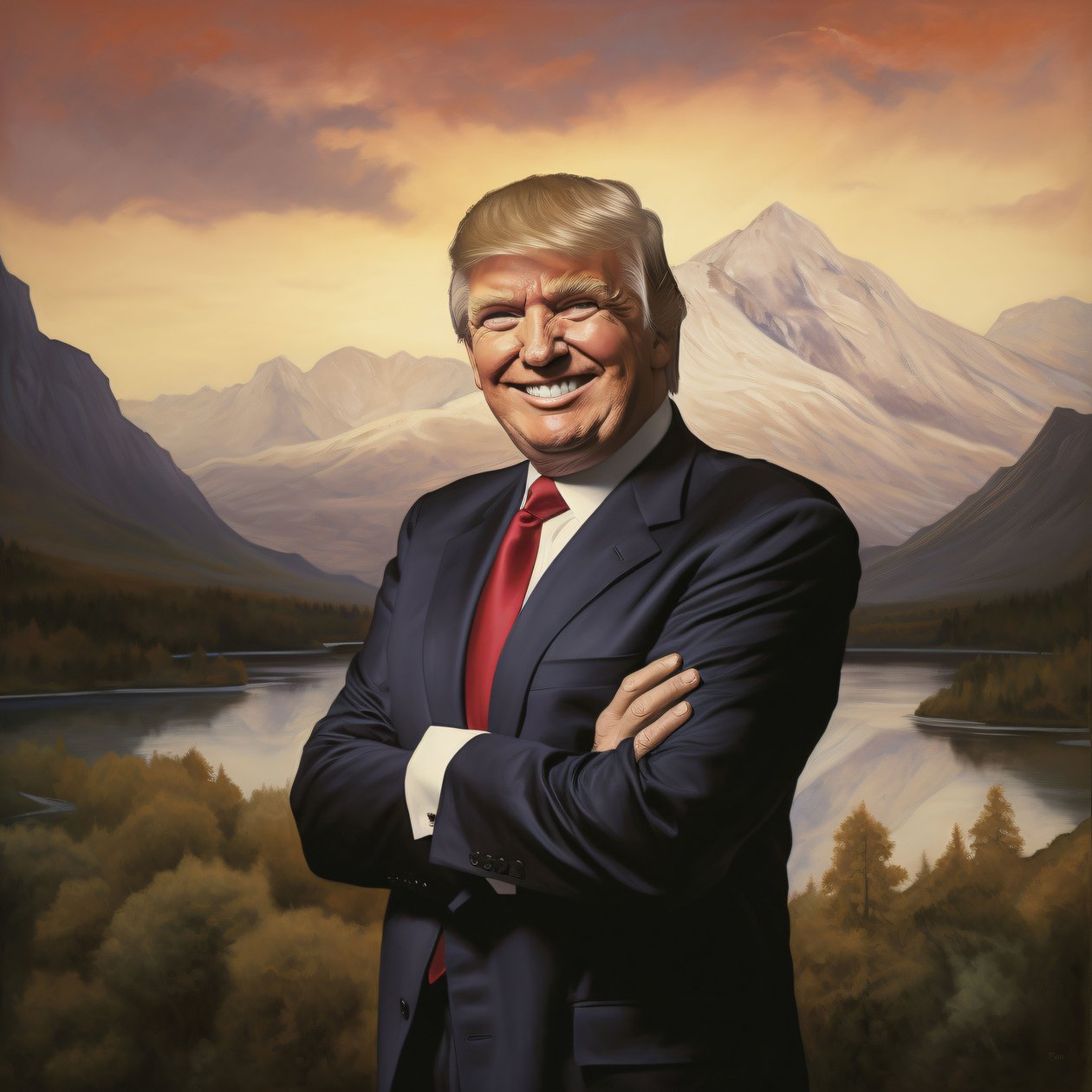 Donald Trump Portrait by F. Abderrahim
