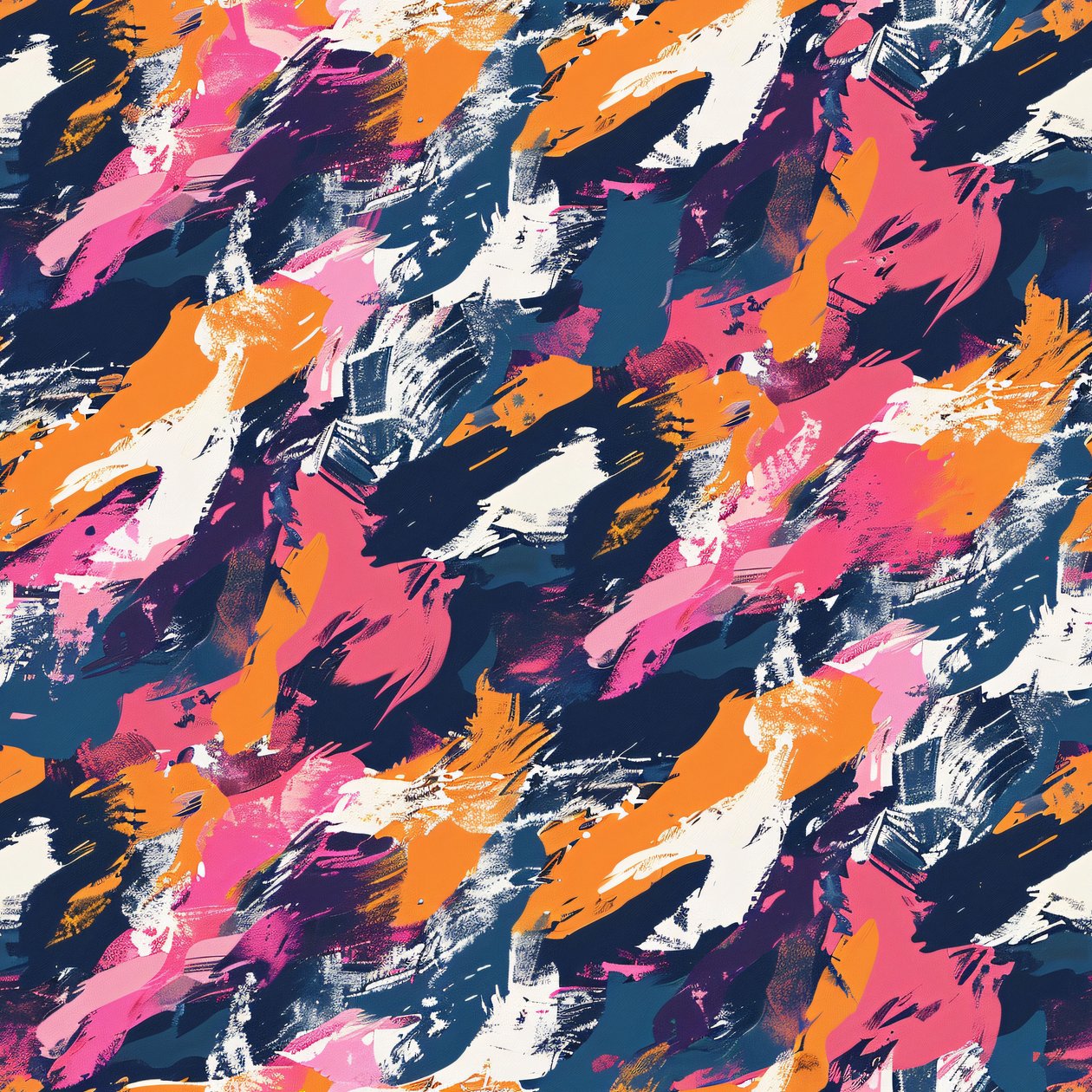 Colorful Abstract Brush Stroke by F. Abderrahim