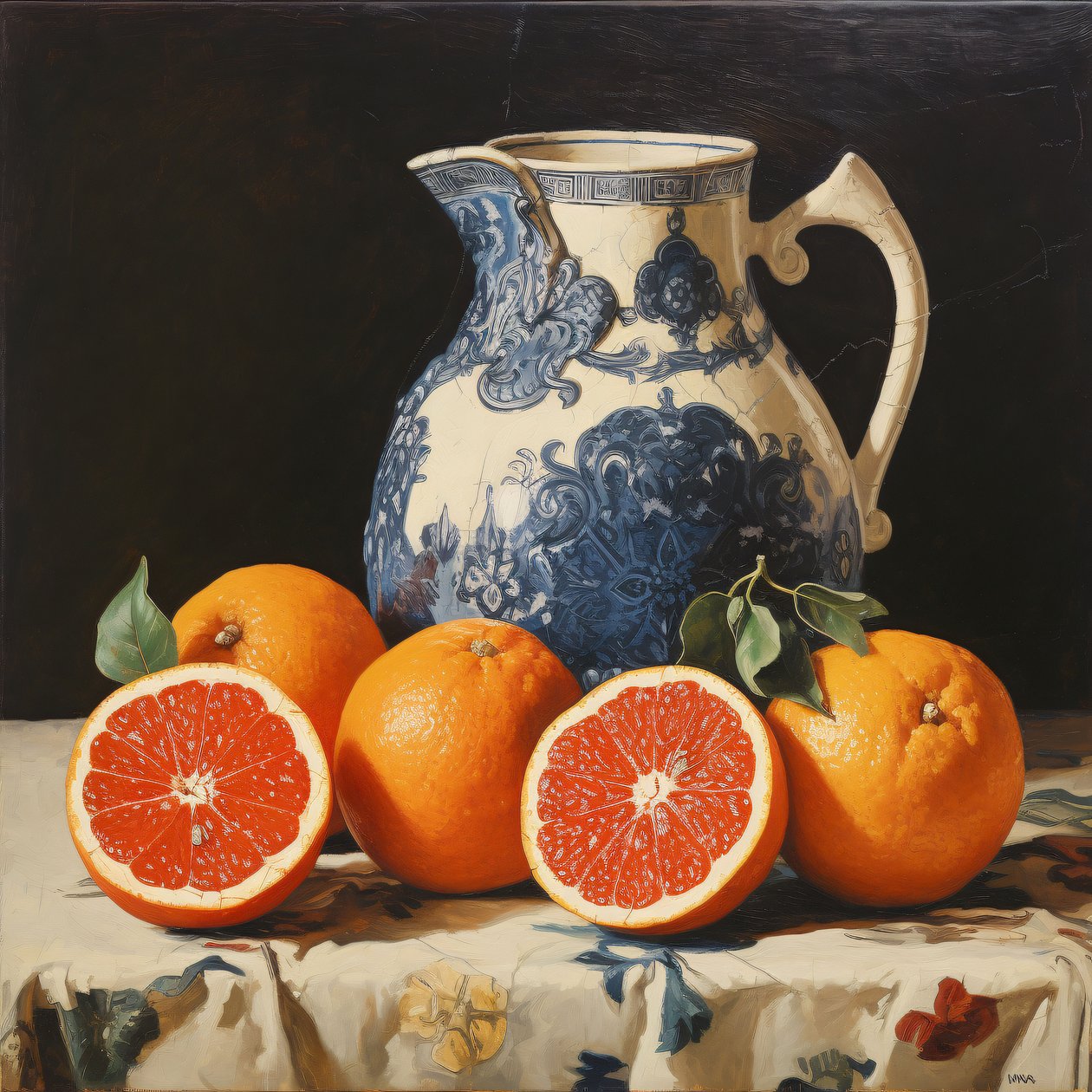 Still Life Orange by F. Abderrahim