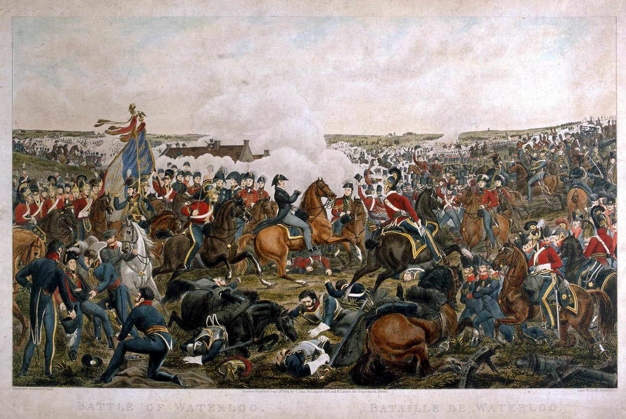 Battle of Waterloo, Engraved by J.A. Cook by A. Sauerweld