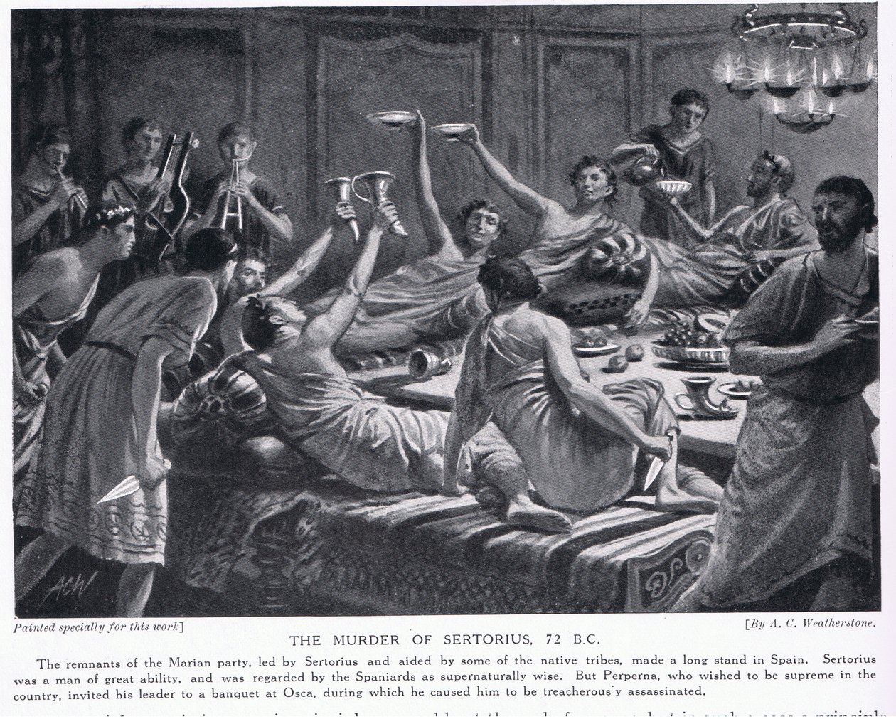 The Murder of Sertorius 72BC by A.C. Weatherstone