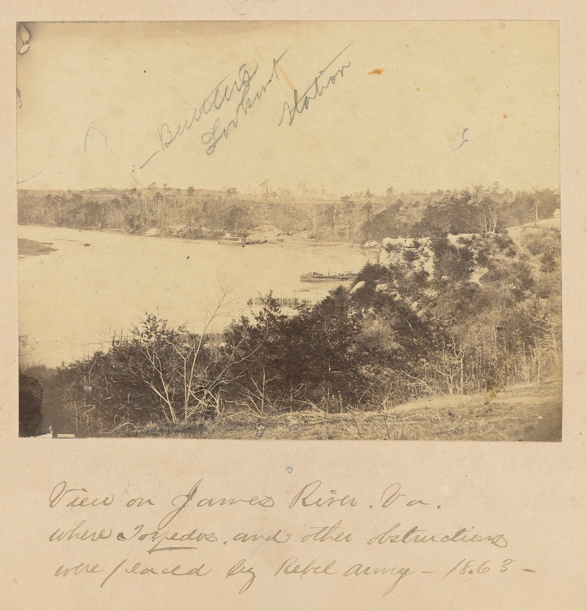 View on James River, Virginia by A.J. Russell