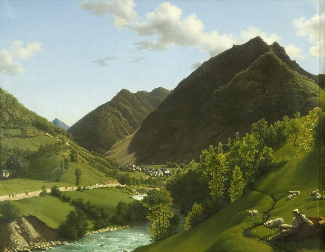 A Valley in the Pyrenees by A.L.R.M. Duperraux