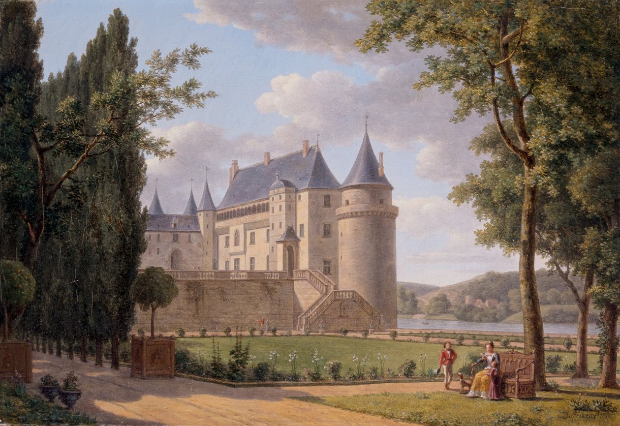 View Of The Château De La Guerche by A.L.R.M. Duperraux