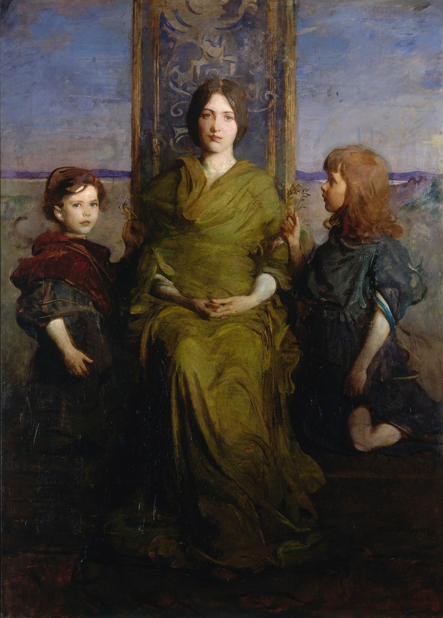 Virgin Enthroned by Abbott Handerson Thayer
