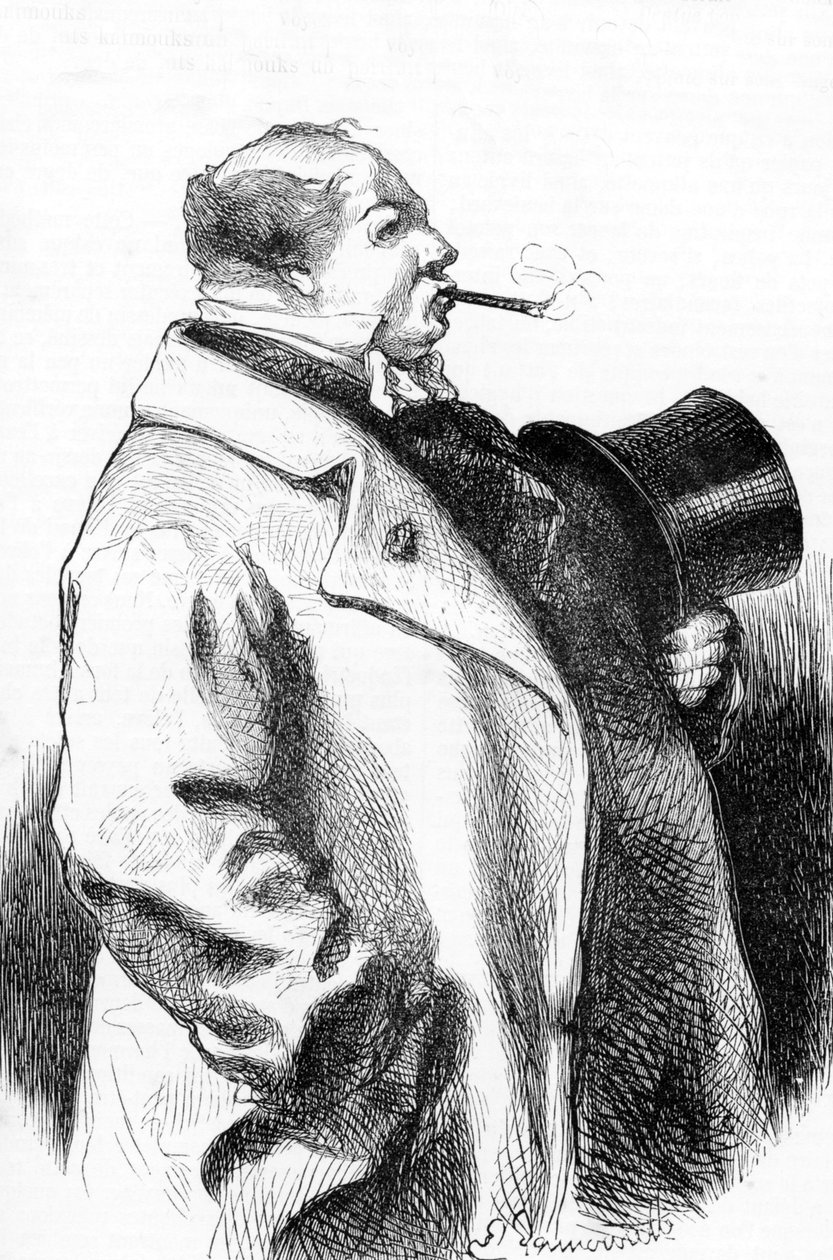 Portrait of a Smoker by Abel Damourette