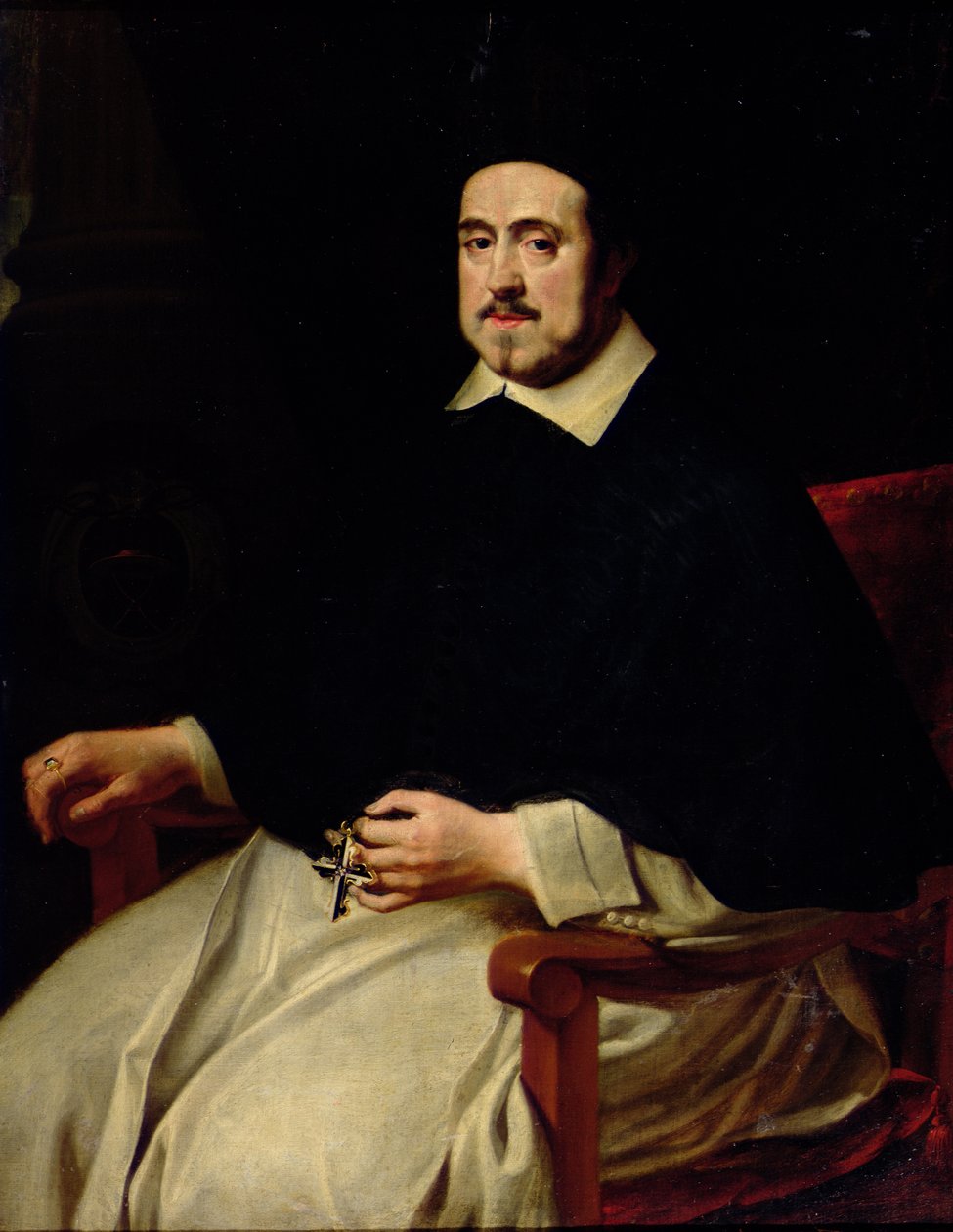 Portrait of Ambrosius Cappelus, Bishop of Antwerp by Abraham van Diepenbeeck
