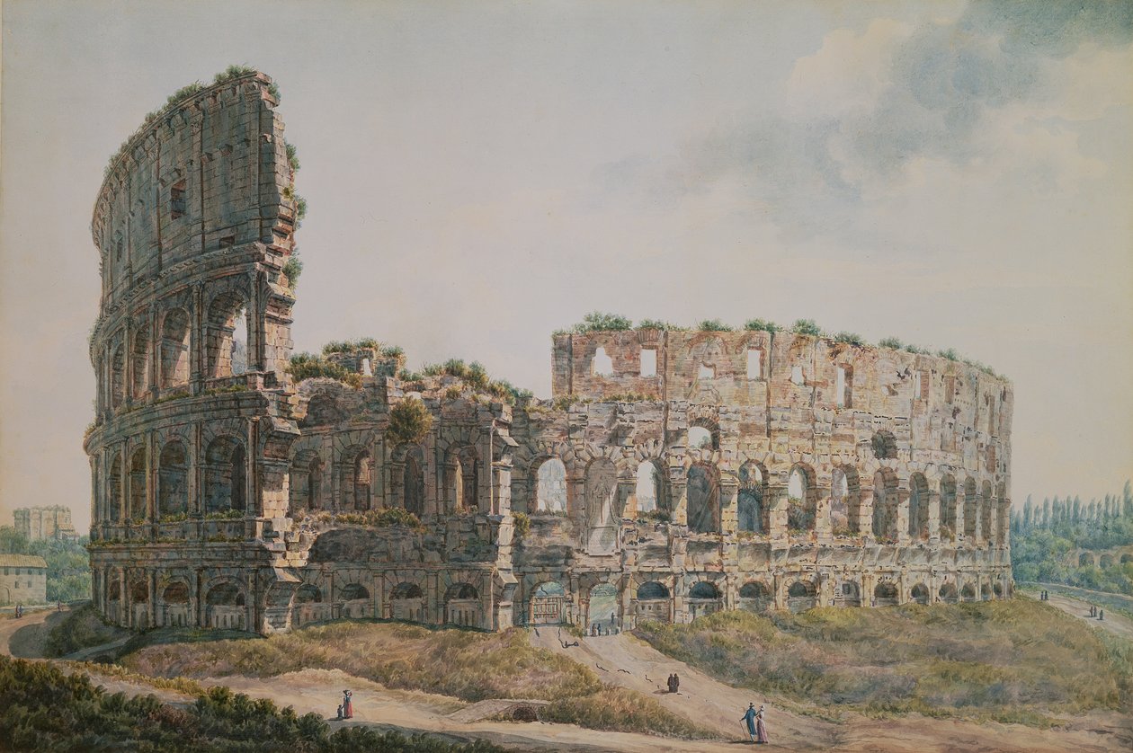 The Colosseum, Rome by Abraham Louis Rudolph Ducros