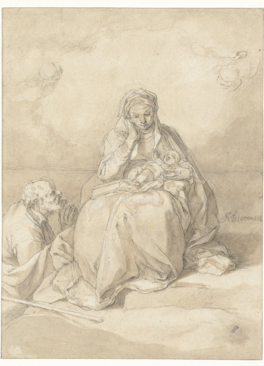 The Holy Family by Abraham Bloemaert