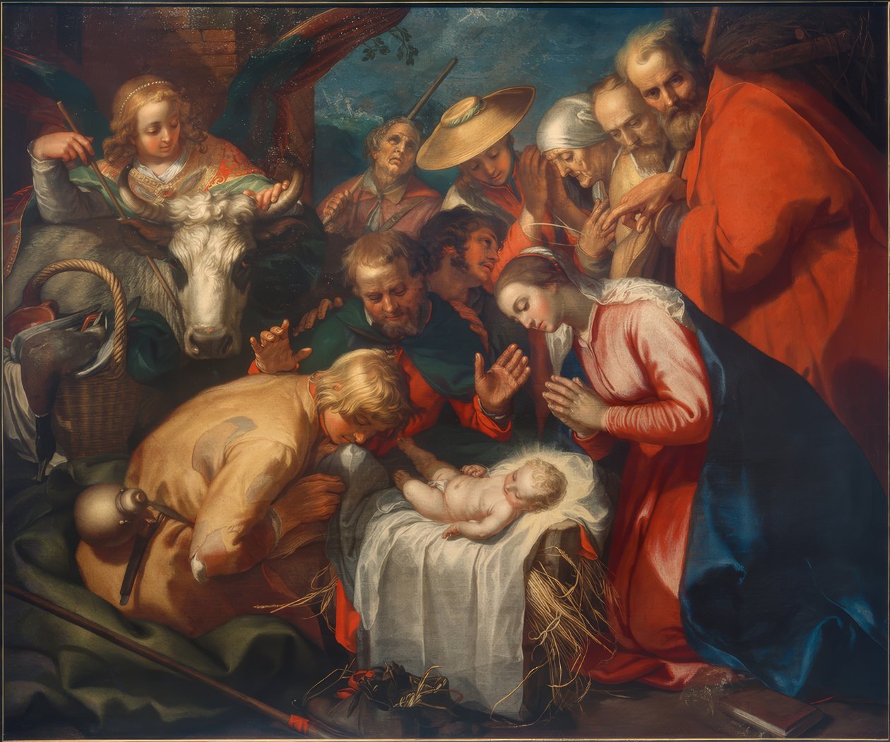 The Adoration of the Shepherds by Abraham Bloemaert