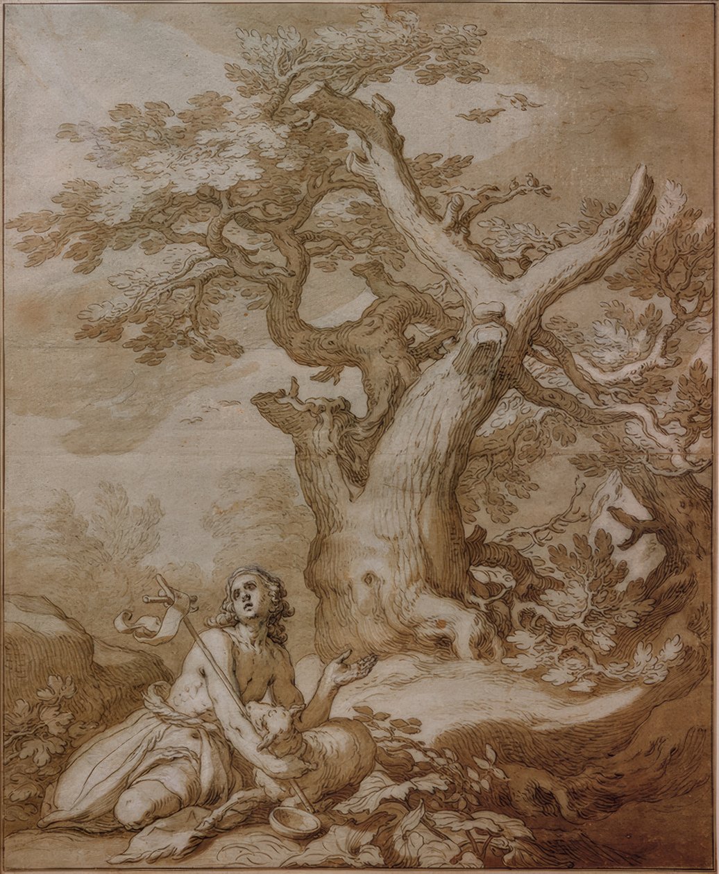 John the Baptist in the Wilderness by Abraham Bloemaert